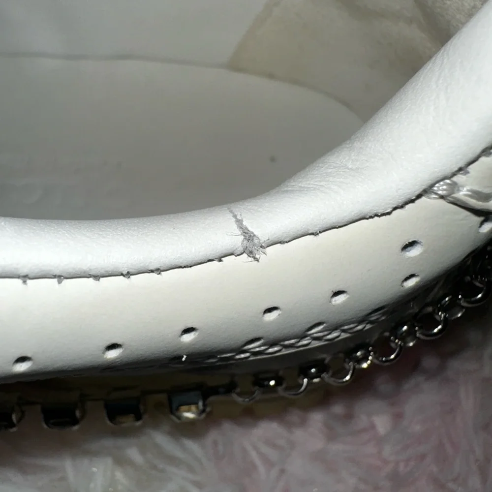 New Gucci Re-Web Crystal Chain Sneakers Size 38